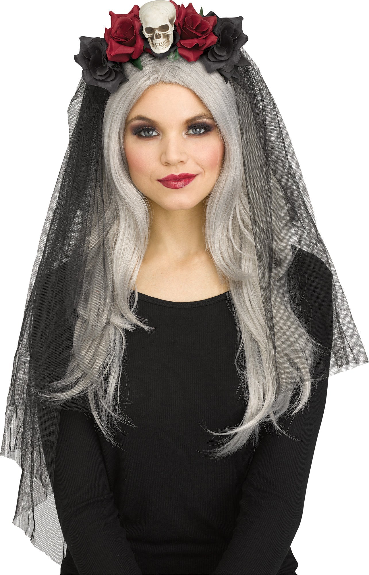 Skull Horror Bridal Veil