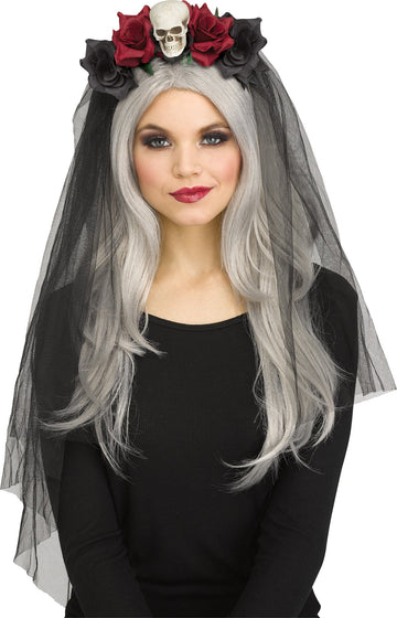 Skull Horror Bridal Veil