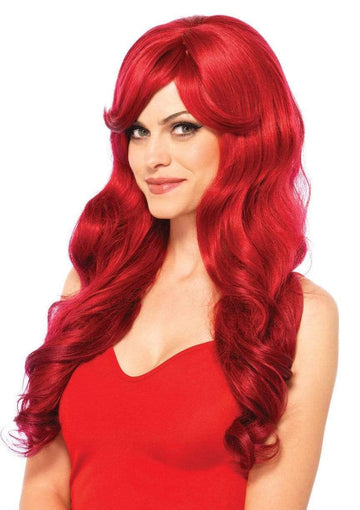 27 Long Wavy Red Wig